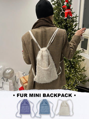 FUR MINI BACKPACK